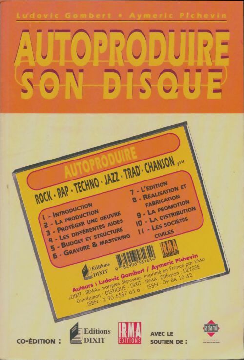Livrenpoche : Autoproduire son disque - Ludovic Gombert - Livre