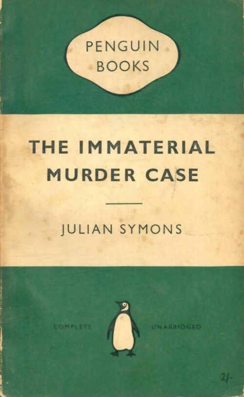 Livrenpoche : The immaterial murder case - Julian Symons - Livre