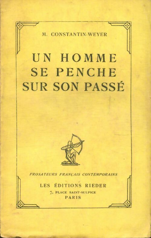 Livrenpoche : Un homme se penche sur son passé - Maurice Constantin-Weyer - Livre
