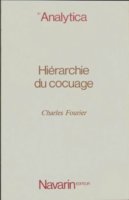 Livrenpoche : Hiérarchie du cocuage - Charles Fourier - Livre