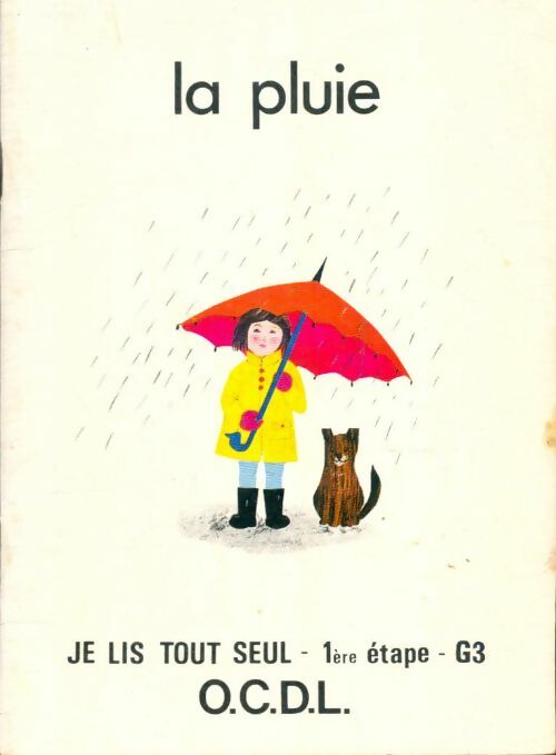 Livrenpoche : Je lis tout seul 1ère étape : La pluie - Collectif - Livre