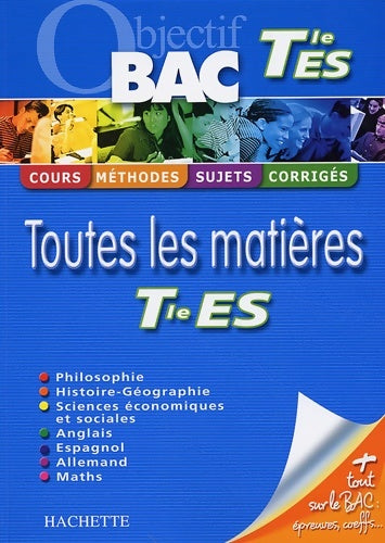 Livrenpoche : Toutes les matières Terminale ES - alexandre Blin - Livre