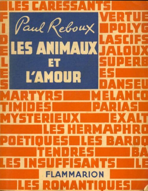 Livrenpoche : Les animaux et l'amour - Paul Reboux - Livre