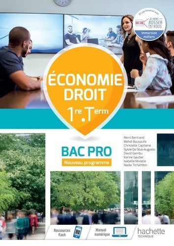 Économie-Droit 1re-Term Bac Pro 2020 - Rémi Bertrand -  Hachette Education GF - Livre