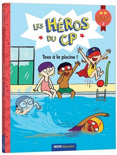 Livrenpoche : Les héros du CP : Tous à la piscine ! - Marie-Désirée Martins - Livre