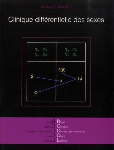 Livrenpoche : Revue des Collèges de Clinique psychanalytique du Champ lacanien n°18 : Clinique différentielle des sexes - Geneviève Faleni - Livre