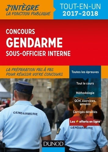 Livrenpoche : Concours Gendarme sous-officier interne - 2017-2018 - Tout-en-un - Benoit Priet - Livre