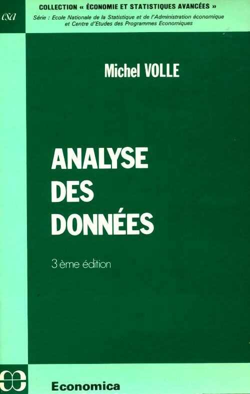 Livrenpoche : Analyse des données - Michel Volle - Livre