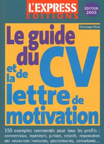 Livrenpoche : Le Guide du CV 2003 - Collectif - Livre