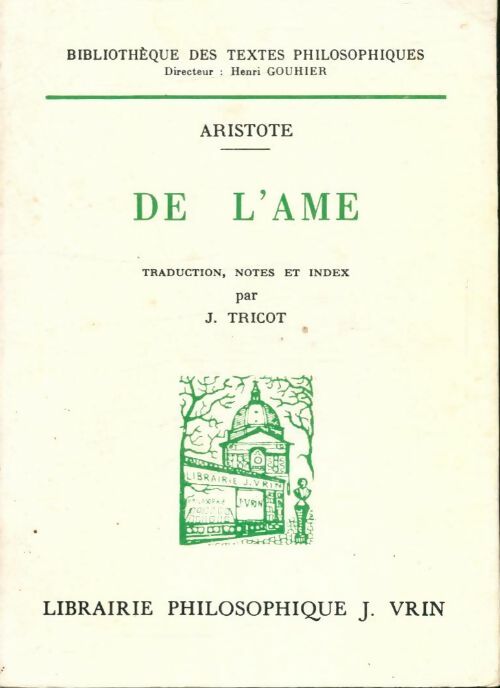 Livrenpoche : De l'âme - Aristote - Livre