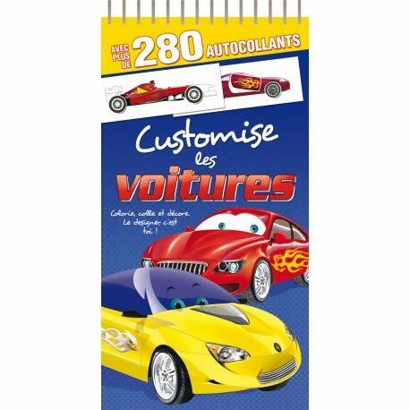 Livrenpoche : Customise les voitures + 280 autocollants - Collectif - Livre