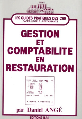 Livrenpoche : Gestion et comptabilité en restauration - Daniel Angé - Livre