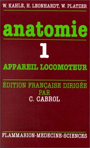 Livrenpoche : Atlas de poche d'anatomie Tome I : Appareil locomoteur - werner Platzer - Livre