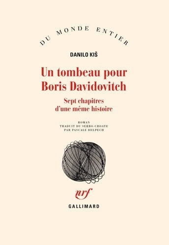 Livrenpoche : Un tombeau pour boris davidovitch - Danilo Kis - Livre