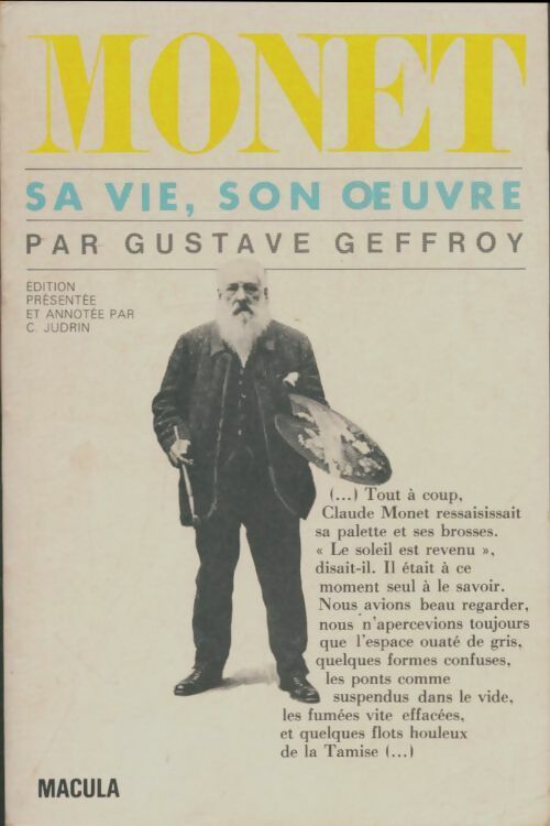 Livrenpoche : Monet, sa vie, son oeuvre - Gustave Geffroy - Livre