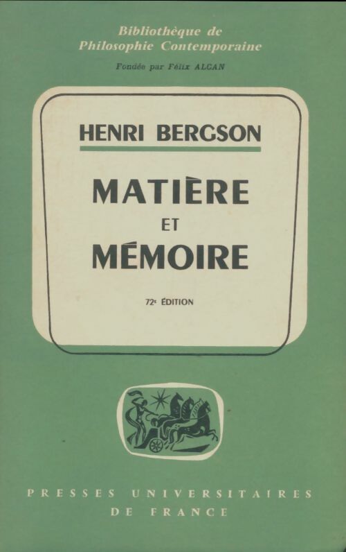 Livrenpoche : Matière et mémoire - Henri Bergson - Livre