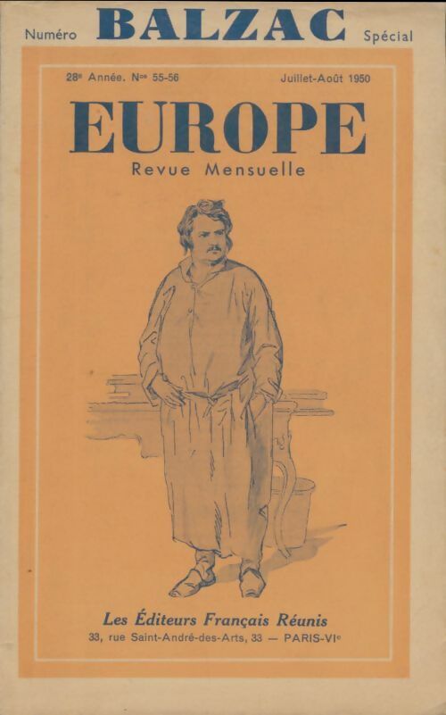 Livrenpoche : Europe n°55-56 : Balzac - Collectif - Livre