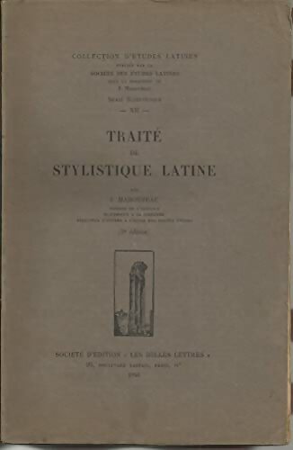 Livrenpoche : Traité de stylistique latine  - Jules Marouzeau - Livre