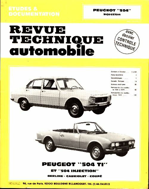 Livrenpoche : Peugeot 504 injection - Collectif - Livre