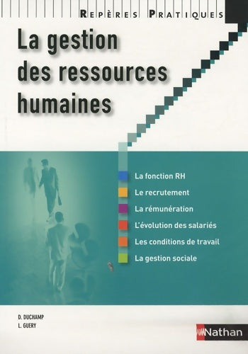 Livrenpoche : Gestion Ressources Humaines - David Duchamp - Livre