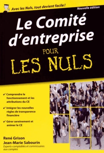 Livrenpoche : Le Comité d'entreprise pour les Nuls poche - René Grison - Livre