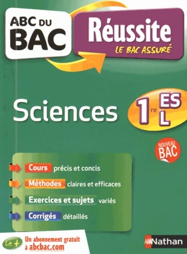 Livrenpoche : ABC du BAC Réussite Sciences 1re ES. L - Ancien programme - Annaïg Anquetil - Livre