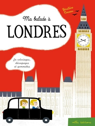 Livrenpoche : Ma balade à Londres. En coloriages découpages et gommettes - Géraldine Cosneau - Livre