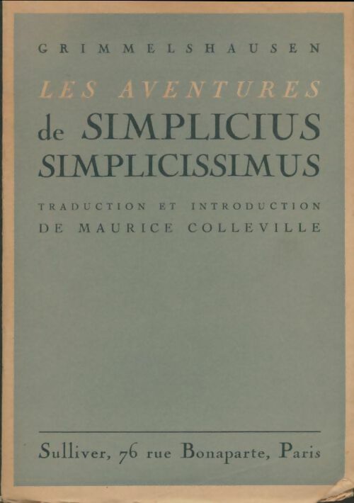 Livrenpoche : Les aventures de Simplicius Simplicissimus - Grimmelshausen - Livre