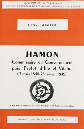 Livrenpoche : Hamon, Commissaire du gouvernement puis préfet - Henri Goallou - Livre