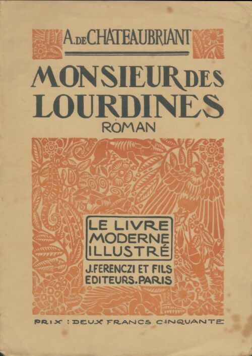 Livrenpoche : Monsieur des Lourdines - Alphonse De Chateaubriant - Livre