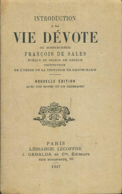 Livrenpoche : Introduction à la vie dévote - Saint François De Sales - Livre