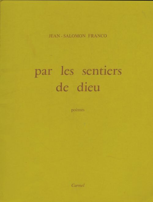 Livrenpoche : Par les sentiers de Dieu - Jean-Salomon Franco - Livre