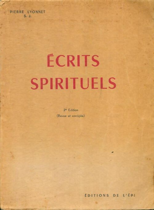 Livrenpoche : Ecrits spirituels - Pierre Lyonnet - Livre