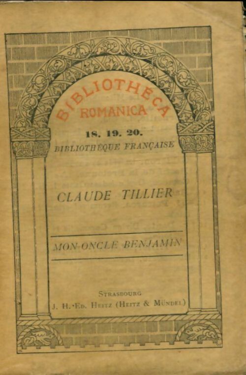 Livrenpoche : Mon oncle Benjamin - Claude Tillier - Livre