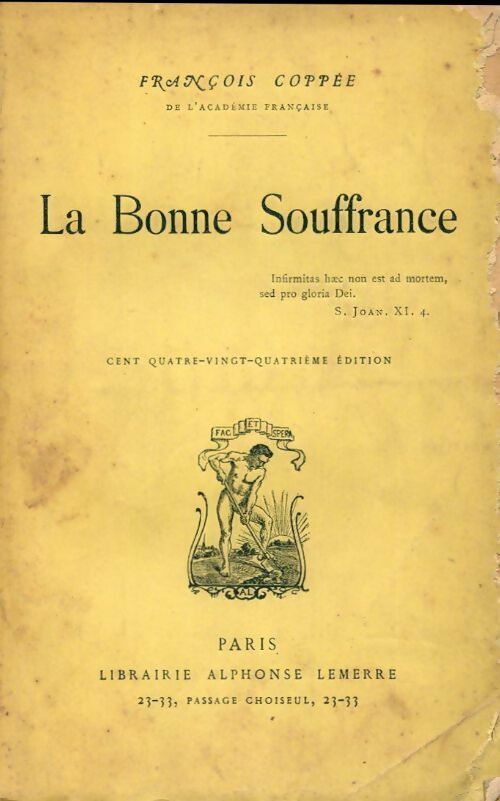 Livrenpoche : La bonne souffrance - François Coppée - Livre