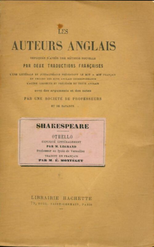 Livrenpoche : Othello - William Shakespeare - Livre
