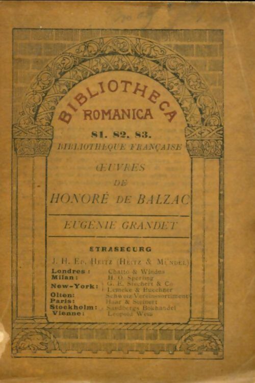 Livrenpoche : Eugénie Grandet - Honoré De Balzac - Livre