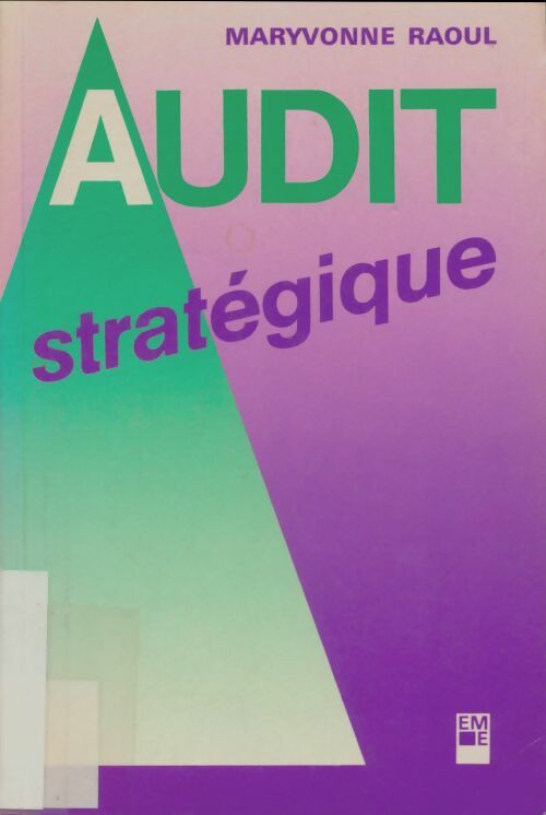 Audit stratégique - Maryvonne Raoul -  EME GF - Livre