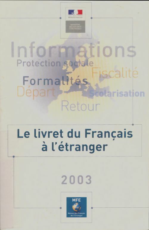 Livrenpoche : Le livret du français à l'étranger - Ministère des affaires étrangères - Livre