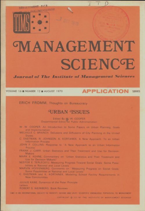Livrenpoche : Mangement science volume 16 n°12 - Collectif - Livre