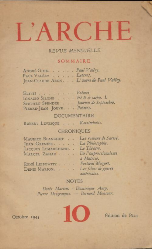 Livrenpoche : L'arche n°10 - Collectif - Livre