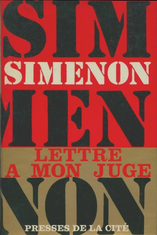 Livrenpoche : Lettre à mon juge - Georges Simenon - Livre