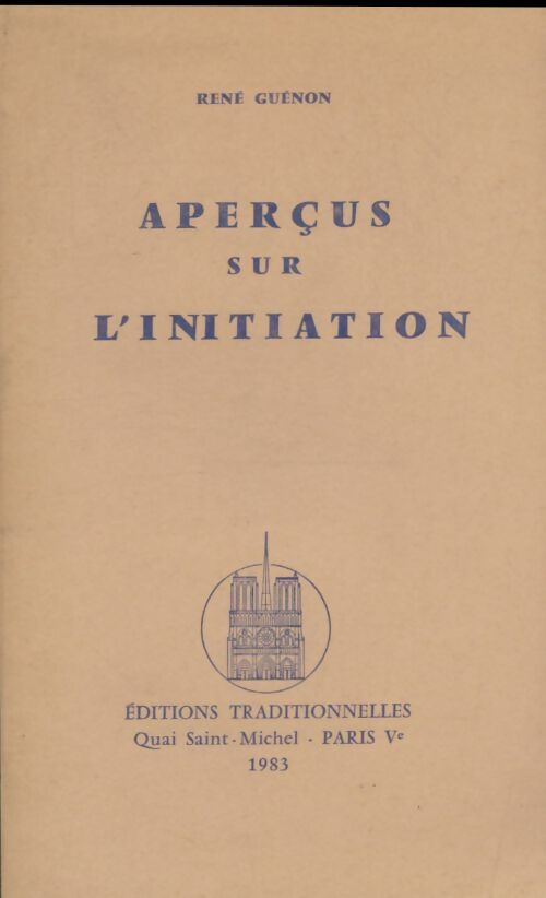 Livrenpoche : Aperçus sur l'initiation - René Guénon - Livre