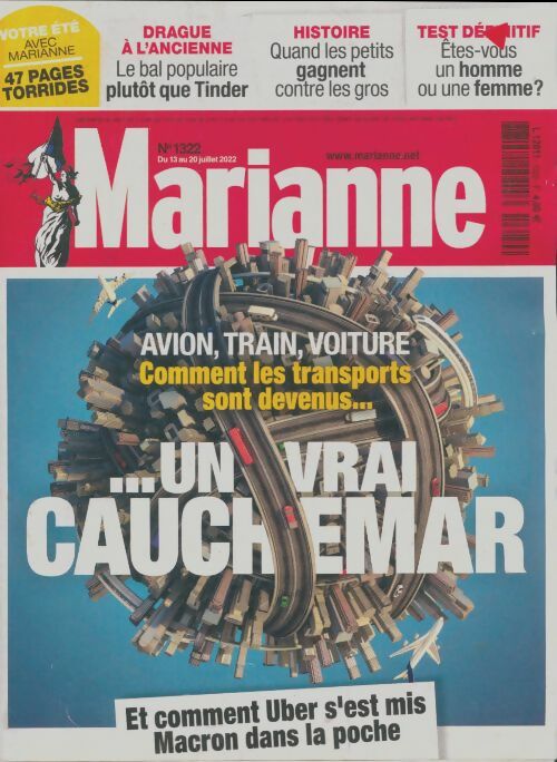 Livrenpoche : Marianne n°1322 : Comment les transports sont devenus un vrai cauchemar - Collectif - Livre