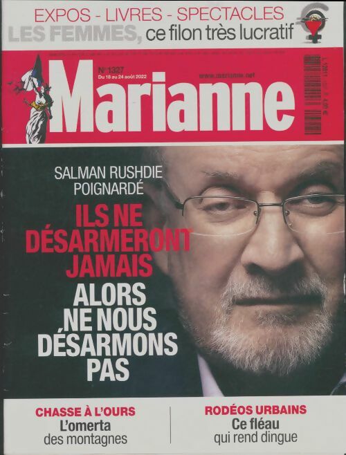 Livrenpoche : Marianne n°1327 : Salman Rushdie poignardé - Collectif - Livre