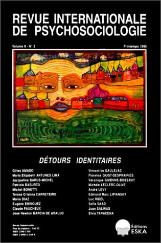 Livrenpoche : Revue internationale de psychosociologie Volume II n°2 : Détours identitaires - Collectif - Livre