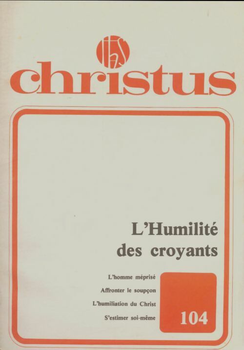 Livrenpoche : Christus n°104 - Collectif - Livre