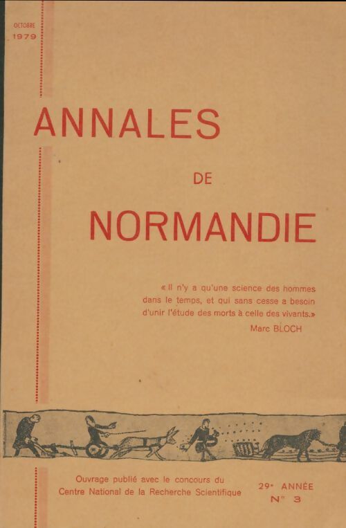 Livrenpoche : Annales de Normandie 29 année n°3 - Collectif - Livre