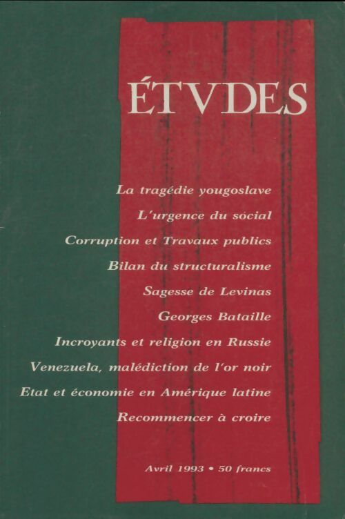 Livrenpoche : Études n°378-4 - Collectif - Livre
