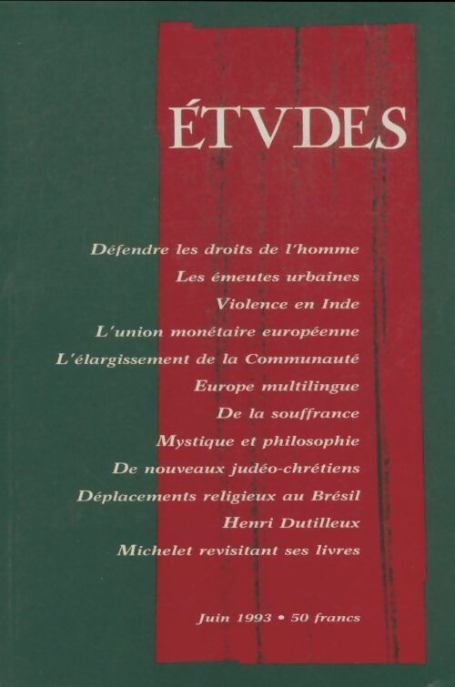 Livrenpoche : Études n°378-6 - Collectif - Livre